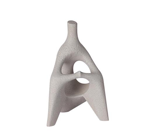 Αφηρημένο γλυπτό με φιγούρα ανθρώπου λευκή 23,5cm