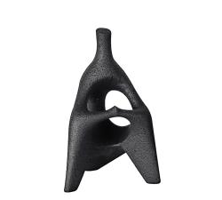 Αφηρημένο γλυπτό με φιγούρα ανθρώπου μαύρη 29cm