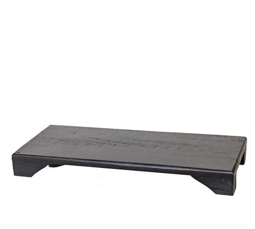 Παραλ/μη βάση από ανακυκλ.ξύλο μαύρη 50x20cm