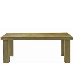 Τραπέζι από ξύλο ΤΕΑΚ σε καφέ/γκρι χρ.,200x100cm
