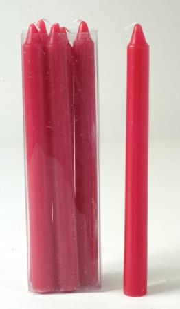 Κερί Σπαρματσέτο Βιέννης σετ/6 Κόκκινο 25cm