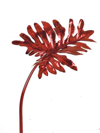 Φυλλόδεντρο μεταλλικό Κόκκινο 68cm