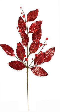 Κλαρί Βινυλ με Κόκκινα Φύλλα 45cm