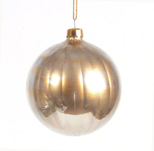 Χριστουγεννιάτικη Μπάλα Tiffany 8cm Antique Χρυσo