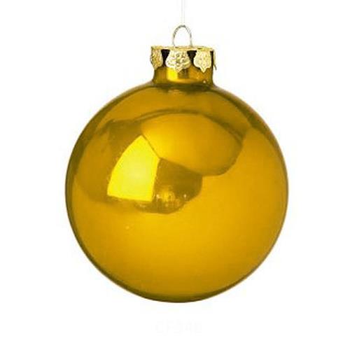Χριστουγεννιάτικη Μπάλα Σκούρο Χρυσό 8cm