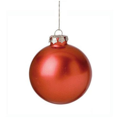 Χριστουγεννιάτικη Μπάλα Περλε Κόκκινο 8cm