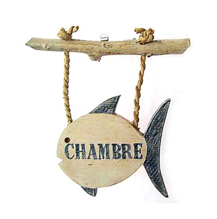 Επιγραφή "Chambre" Ψάρι 21cm