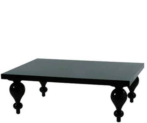Coffee Table "Corina" σε  μαύρη λάκα