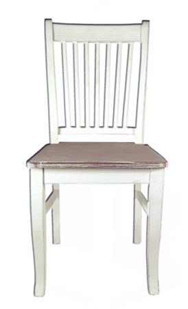 Καρέκλα με Μαξιλάρι Καφέ/Λευκό