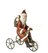 Χριστουγεννιάτικο Διακοσμητικό Άγιος Βασίλης με Ποδήλατο