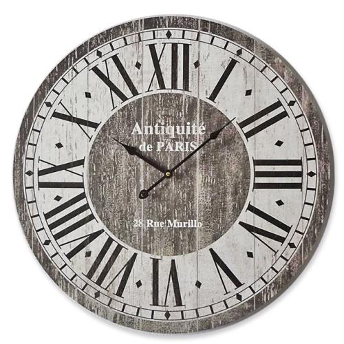 Ρολόι τοιχου απόμιμηση ξύλου "Antiquite", 60cm