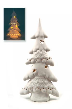 Χριστουγεννιάτικο Δέντρο Πορσελάνης Φωτειζόμενο 