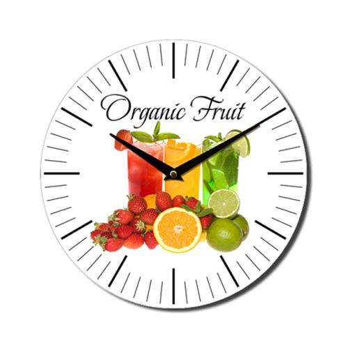 Ρολόι Κουζίνας "Organic Fruit" (Γυαλί Ασφαλειας)