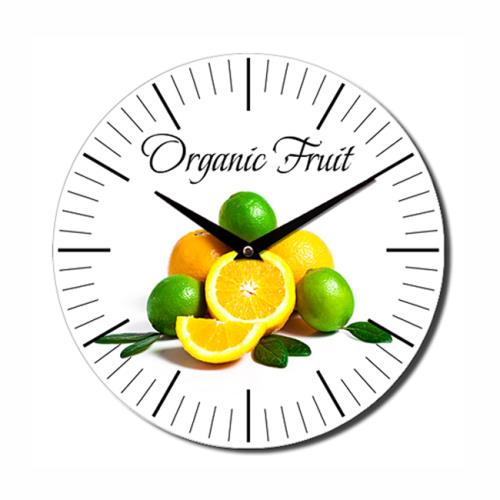 Ρολόι Κουζίνας "Organic Fruit" (Γυαλί Ασφαλειας)