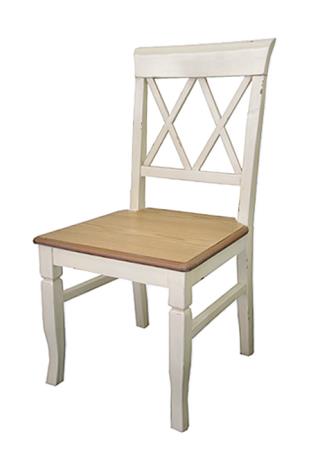 Καρέκλα Πατίνα Καφέ/Κρεμ