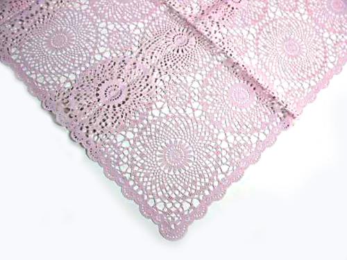 Πλεκτό (Crochet) Τραπεζομάντηλο VINYL Ροζ 