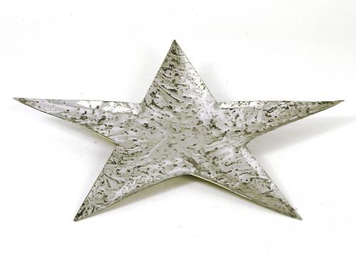 Σφυρήλατη Βάση Αλουμινίου Αστέρι Ασημί 35cm