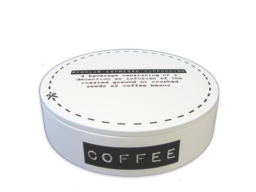 Ξύλινο Στρογγυλό Κουτί Coffee 