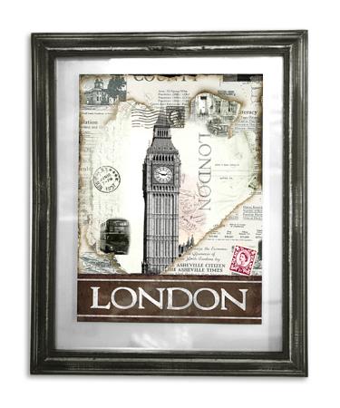 Διακοσμητικό Τοίχου "London" - Ξύλινη Κορνίζα 