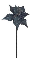 Χριστουγεννιάτικο ΛουλούδιΑλεξανδρινό (Βελουτέ) Μπλε Royal 60cm