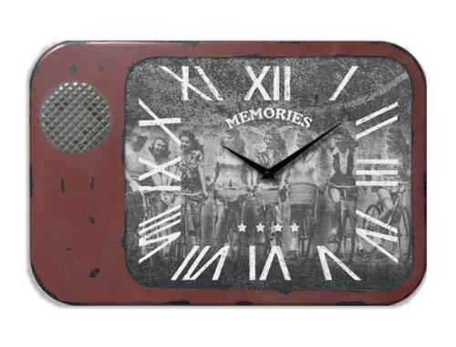 Μεταλλικό  Ρολόι "Memories" Vintage κόκκινο 