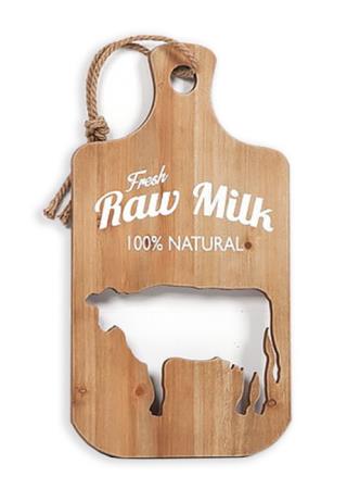 Διακοσμητική βάση κοπής με  print "Raw Milk" 