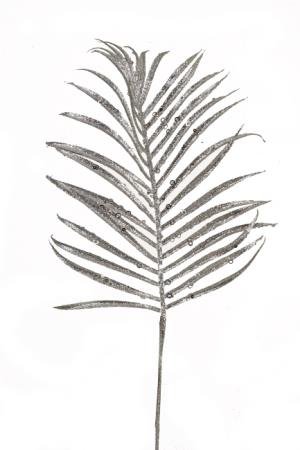 Διακοσμητικό φυλλο "Αρεκα",ασημί