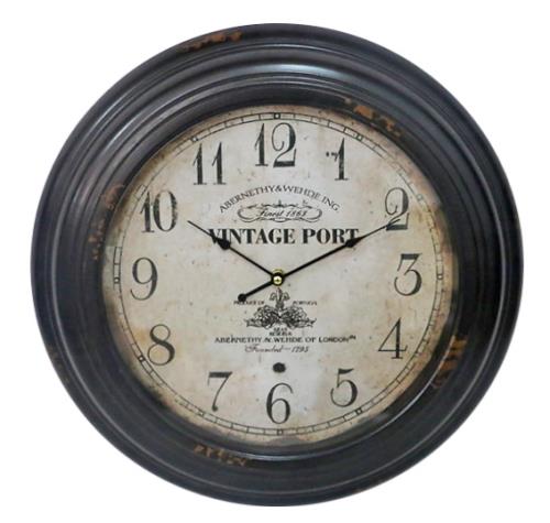Vintage Ρολόι τοίχου καφέ 43,5cm