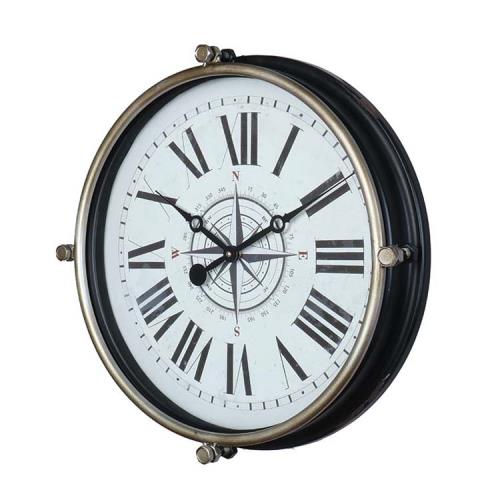 Μεταλλικό ρολόι τοιχου σε Ναυτικό design 44,5cm