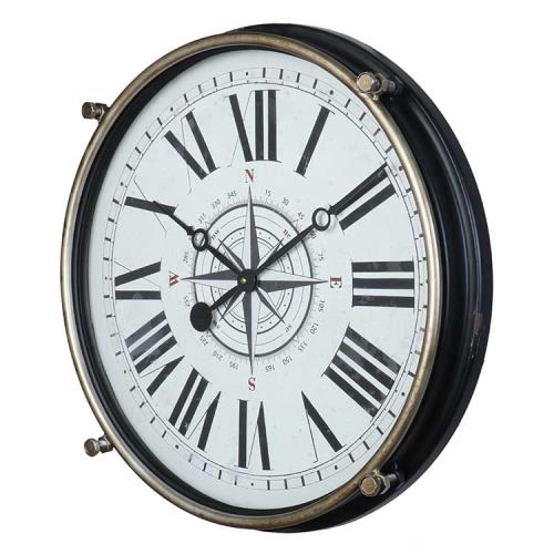 Μεταλλικό ρολόι τοιχου σε Ναυτικό design 54cm