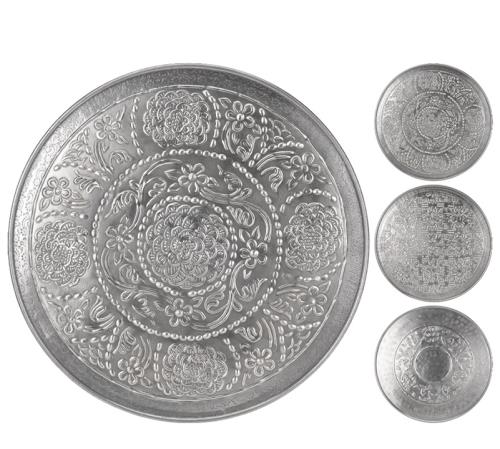 Δίσκος αλουμινίου σχ.Arabesque( 3σχ.) ασημί χρ.,50cm