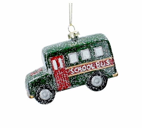 Χριστουγεννιάτικο στολίδι σχολικό λεωφορείο 10cm
