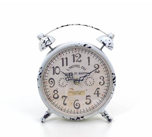 Vintage επιτραπέζιο ρολόι, λευκό χρ., 22cm