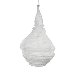 Φωτιστικό οροφής από μεταλλικό δίχτυ, λευκό χρ., Y:98cm