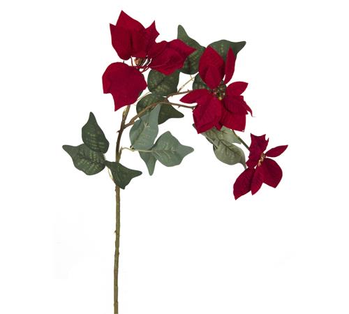 Αλεξανδρινό 3πλο λουλούδι σε βαθύ κόκκινο χρ.