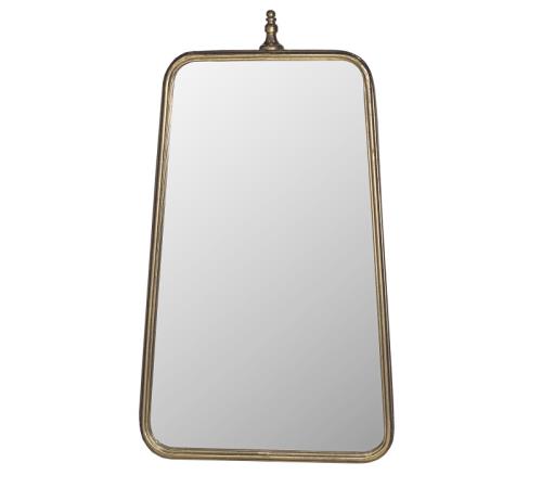 Καθρέπτης art deco, μεταλλική κορνίζα, αντικέ χρυσό, Y.88cm