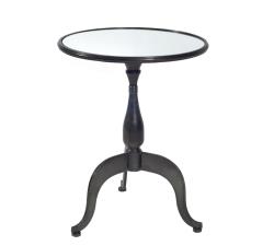 Στρογγυλό βοηθητικό τραπέζι/καθρέπτης με πόδι, δ.50cm
