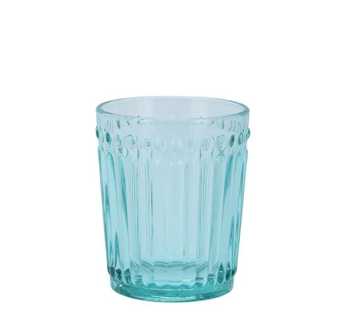Ποτήρι νερού, vintage σε τυρκουάζ χρώμα, 270ml