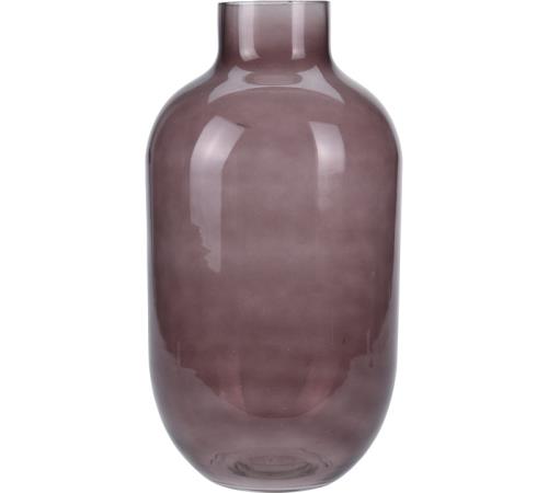 Γυάλινο κυλινδρικό βάζο "dusty pink",19x35cm