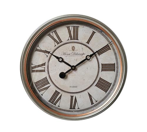 Vintage Ρολόι Τοίχου Μπρονζέ, 40cm
