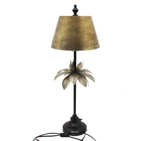 Επιτραπέζιο φωτιστικό "Palm", μαύρο/χρυσό, 80cm