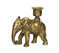 Κηροπήγιο ελέφαντας χρυσό χρ., 15cm