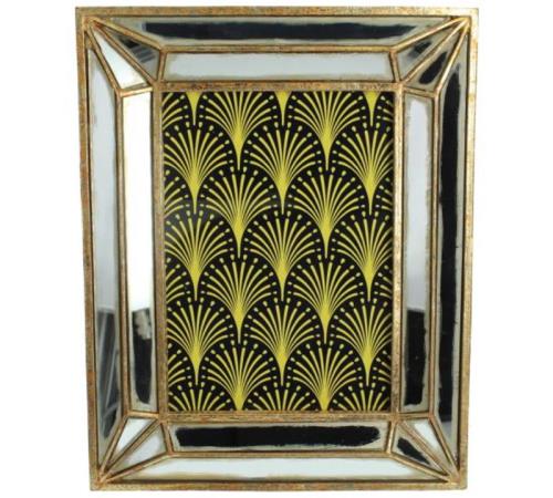 Φωτογραφοθήκη χρυσή κορνίζα με καθρέπτη, 13x18cm