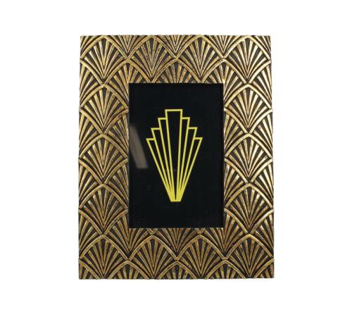 Φωτογραφοθήκη Art Deco χρυσή κορνίζα, 10x15cm