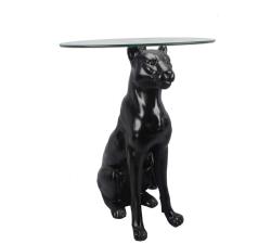 Βοηθητικό Τραπέζι μαύρος Πάνθηρας,48x65cm
