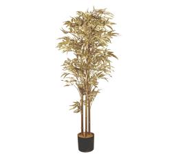 Φυτό Bamboo με μεταλλική βαφή σε χρυσό χρ.,150cm
