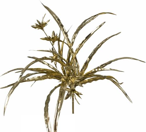 Φυτό "Spider" με μεταλλική χρυσή βαφή,32 φύλλα