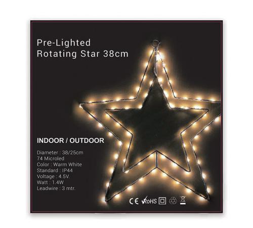 Φωτιζόμενο Αστέρι,74 microled, 38cm