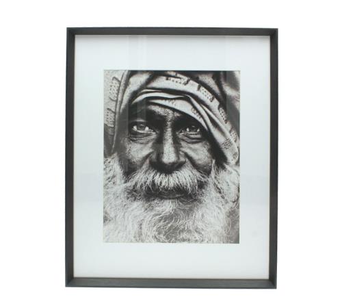 Διακοσμητικό ασπρομαυρο πορτραιτο guru, 40x50cm