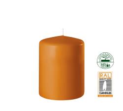Κερί κορμός πορτοκαλί ματ,7x8cm